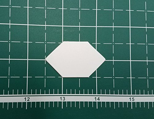 Conjunto de 100 peças de papel inglês hexagonal alongado de 1,9 cm