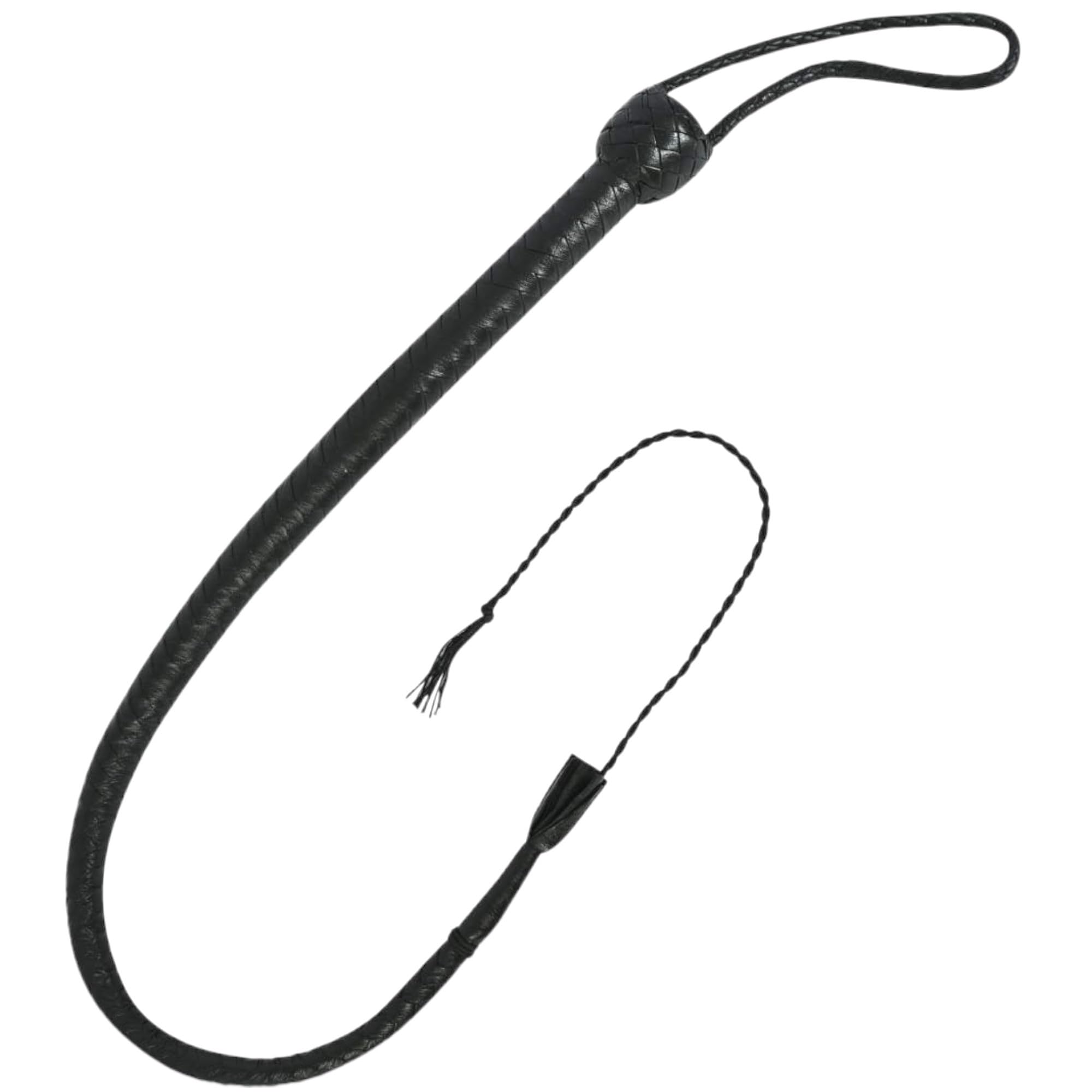 5003 Einsträngige Leder-Peitsche Quirt 100 cm Lederpeitsche erotische Reitpeitsche