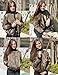 Zeagoo Womens Classic Quilted Jacket Short Bomber Jacket Coat, # Army Green, Large