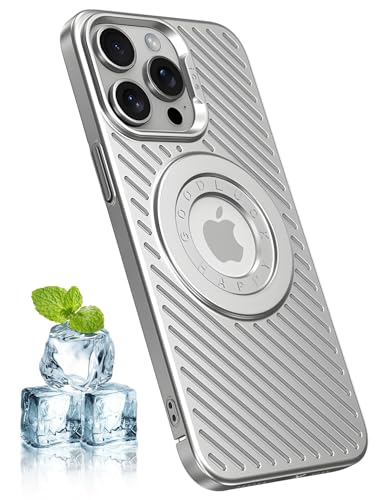 YUZOR iPhone 13 Pro Max 用 ケース MagSafe対応 スマホケース いPhone 13 Pro Max 冷却 放熱 メッシュ マット仕上げ 指紋防止 薄型軽量 6.7インチ (iPhone13ProMax 銀) BJ-13ProM