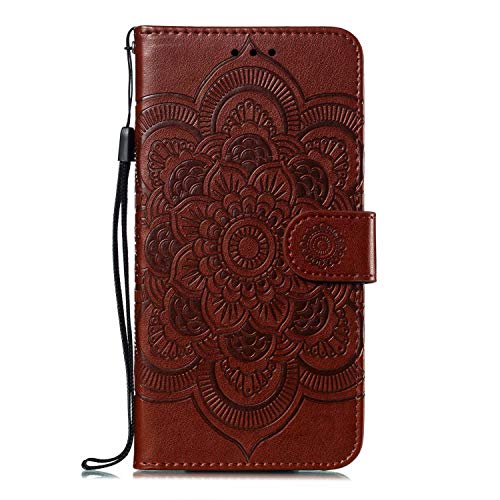 Samsung Galaxy A51 Handyhülle Handytasche Mandala Samsung A71 Glitzer Hülle Case PU Leder Tasche Flipcase Cover Schutzhülle Ständer Geldklammern Magnet Klapphülle Schale Bumper hardcover