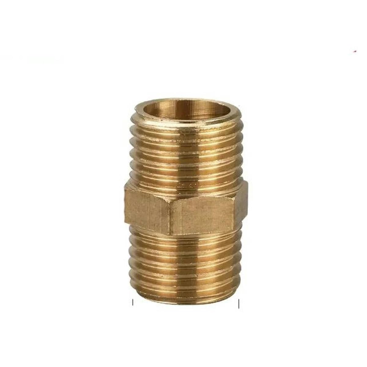 1/8" 1/4" 3/8" 1/2" Rosca macho a hembra Buje hexagonal Conectores de tubería de latón Adaptador de acoplador de latón Accesorio roscado-1l4 a 1l4-50 PCS