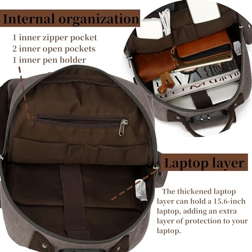 Canvas Messenger Bag Crossbody Shoulder Backpack Sling Bag Rucksack Daypack Casual Travel3