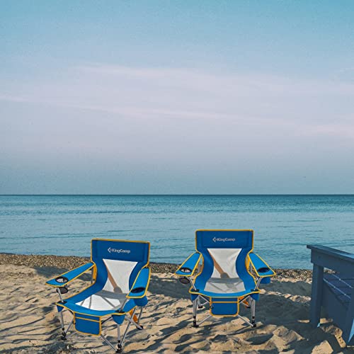 Kingcamp Low Sling Beach Chairs Portable Light Weight Camping Camp Chairs With Cup Holder & Front Pocket For Outdoor #TOP1