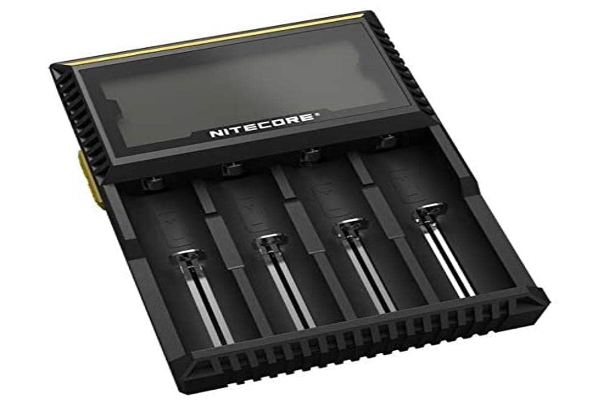 caricalette universali per batterie li ion nimh nicd lifepo4 con display