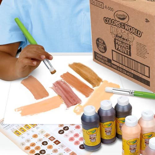 Save 34% on Crayola Skin Tone Washable Paint Set - Image 6