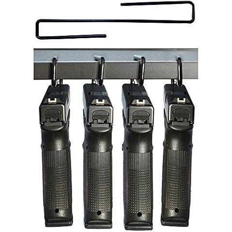 GlobalPioneer Pistol Gun Storage Solutions Pack of 4 Original Handgun Hangers Cover