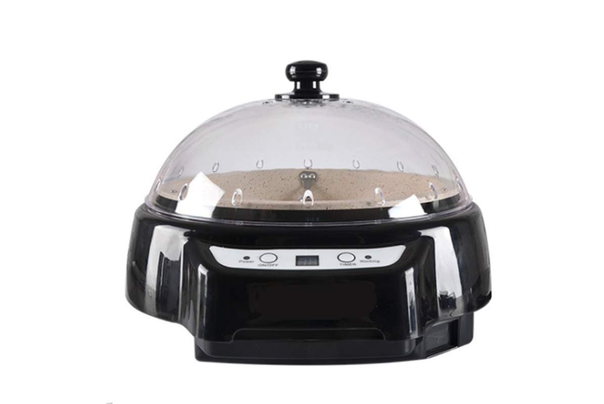 WWART 220V-240V Coffee Bean Baker Roster Melon Seed Peanut Baking Machine Bean Fried Bean Machine Electric Fruit Dryer (Color : Black)
