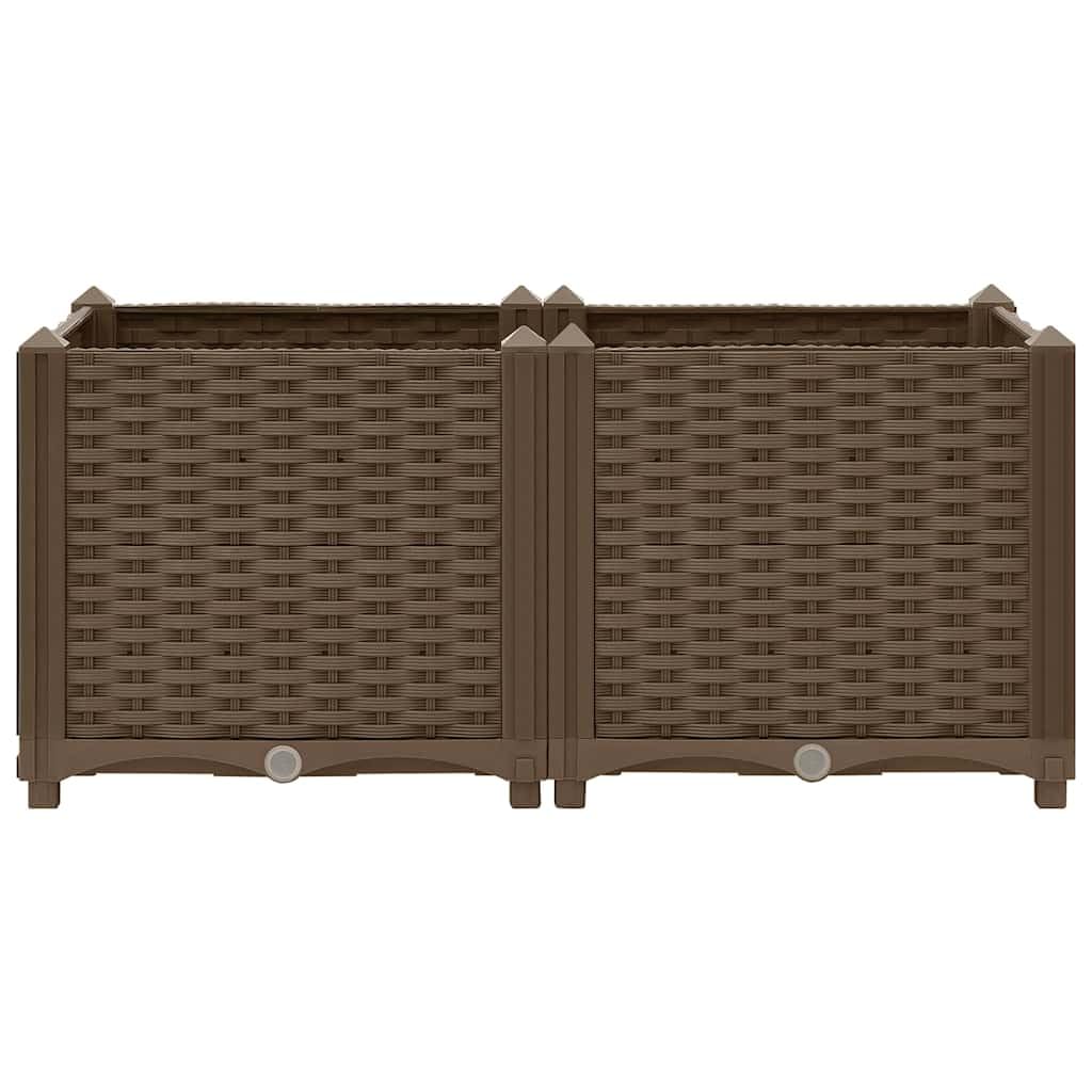 vidaXL Arriate 80x40x38 cm Polipropileno