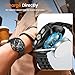 LETOID 3 in 1 Metal Case for Samsung Galaxy Watch Ultra/Ultra 2 Screen Protector 47mm, Stainless Steel Protective Bumper Face, Hard PC Back Cover and 9H Tempered Glass Film for 7 Ultra & 8 Ultra