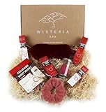 Pampering luxueux : offrez-vous une expérience de spa avec le masque en drap inclus, et complétez votre routine avec un masque de sommeil en peluche pour une nuit de sommeil réparatrice. Ce panier offre le nec plus ultra en matière de soins de la peau.