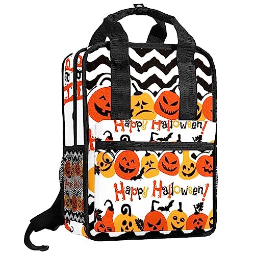 Sacs à dos pour garçons avec motif citrouilles et bretelles réglables