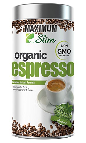 MAXIMUM SLIM Gourmet Espresso: - 100% Arabica Coffee, Stimulates KETOSIS, Boosts Your Energy & Focus. - Formulated with Essential Vitamins and Natural Herbal Extracts. 