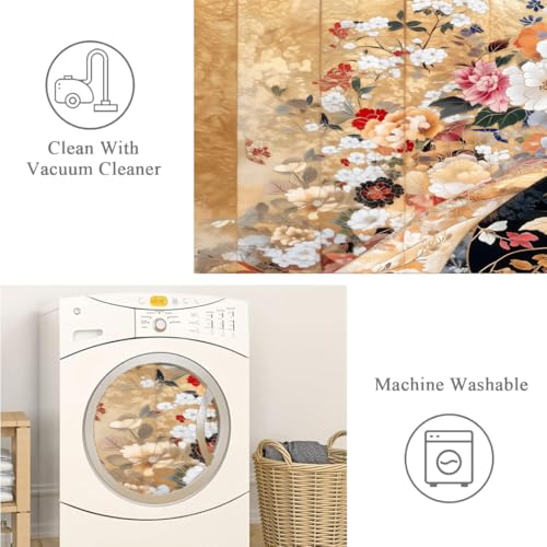 Image of ishro home Premium Carpet for Hall | Rugs for Living Room | Love at First Sight Carpet | Anti-Skid | Machine Washable | Non-Shedding|Non- Fading| (Aurelia Petals, 3' x 5' (Rectangular))
