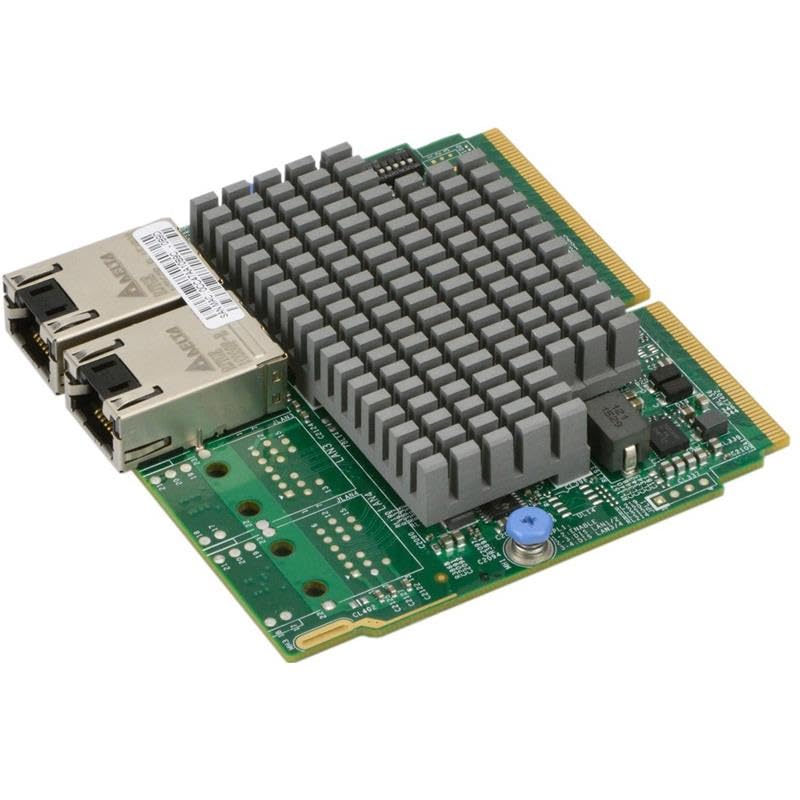 Supermicro AOC-MTG-I2TM SIOM Adaptador Ethernet 2 puertos 10GBase-T - Controlador Intel X550 10GbE con MAC y PHY integrados - Dual RJ45 miniatura 1