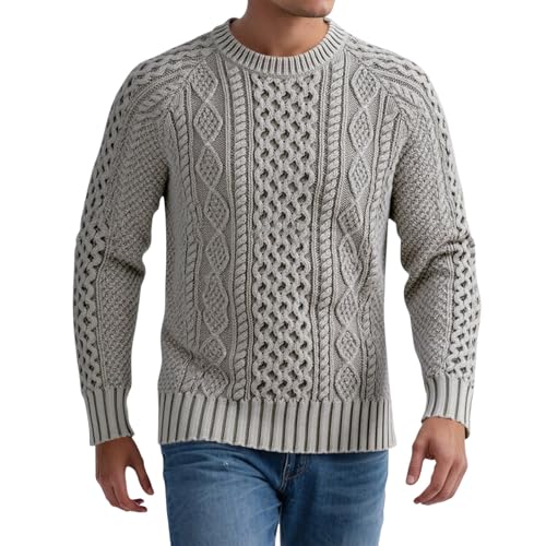 Suéter de punto monocolor ideal para paseos urbanos y días fríos de invierno