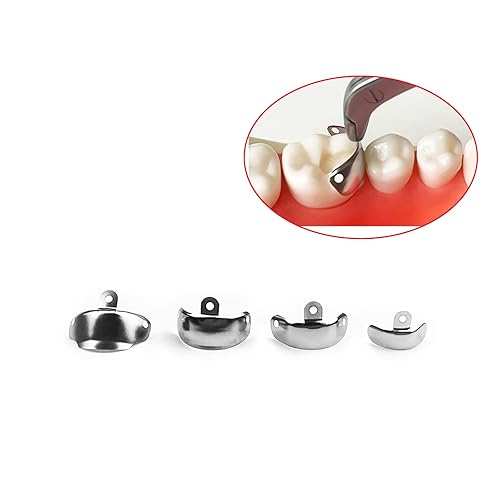 Miniatura 4 de Juego de anillos de matriz dental, bandas de matriz contorneada seccional dental, anillo de clip de sujeción de níquel y titanio, anillo de