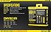Nitecore D4 smart Charger 2015 version with LCD Display with 12V DC Cable & 2X EdisonBright AA to D Battery Converter Spacers