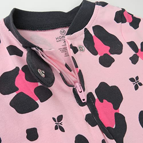 Image of HonestBaby Baby 2-Pack Organic Cotton Footed Pajama Sleep & Play