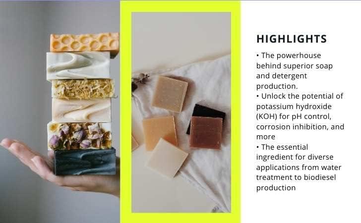 Miniatura 3 de Copos de hidróxido de potasio - KOH - Bote de 2 lb. - Potasa cáustica anhidra