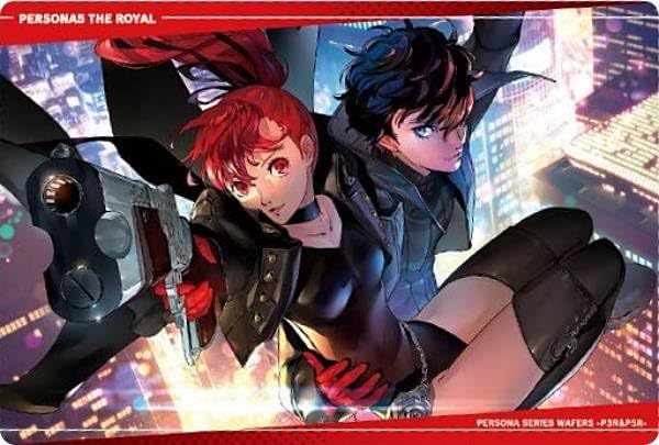 Amazon.co.jp: 【27.主人公＆芳澤かすみ (ビジュアルカード/P5R