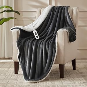 SNUGSUN Electric Heated Blanket Fla...