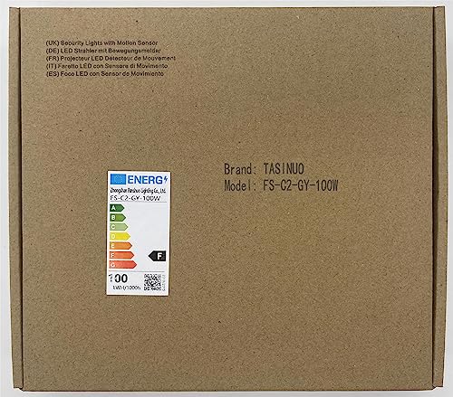 TASINUO 100W LED Strahler mit Bewegungsmelder Außen 2 Stück, 2 in 1 PIR LED Fluter 10000LM Aussenstrahler, 7000K Kaltweiß LED Scheinwerfer, IP67 Wasserdicht Außenbeleuchtung für Garten, Garage, Hof