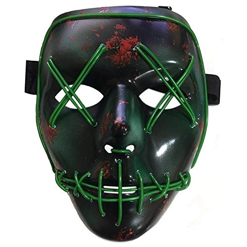 Halloween LED Mask Cool Movie EL Wire DJ Party Festival Halloween Costume luminous Mask