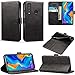 Huawei P30 Lite Case, Leather Wallet with Flip Cover, Credit Card Pockets and Stand Compatible with Huawei P30 Lite (Black)