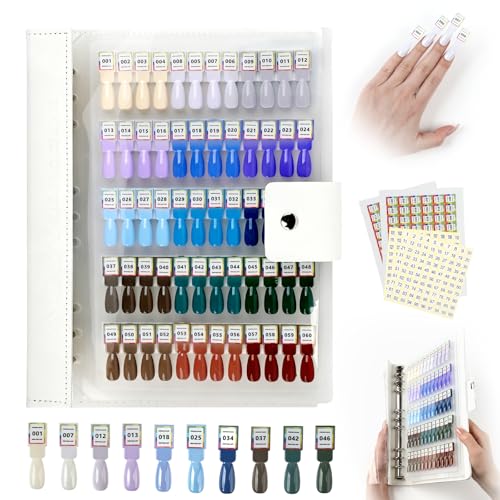 Carnets d'échantillons magnétiques pour ongles pour trier vos capsules sans colle