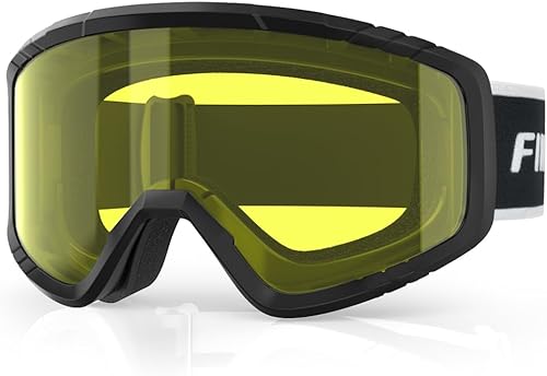 Findway OTG - Gafas de esquí, gafas de nieve y snowboard para hombres, mujeres y jóvenes mejoradas aptas para todos los cascos, antiniebla,