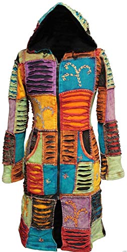 Shopoholic Fashion Women Embroidery Slashed Knee Length Jacket