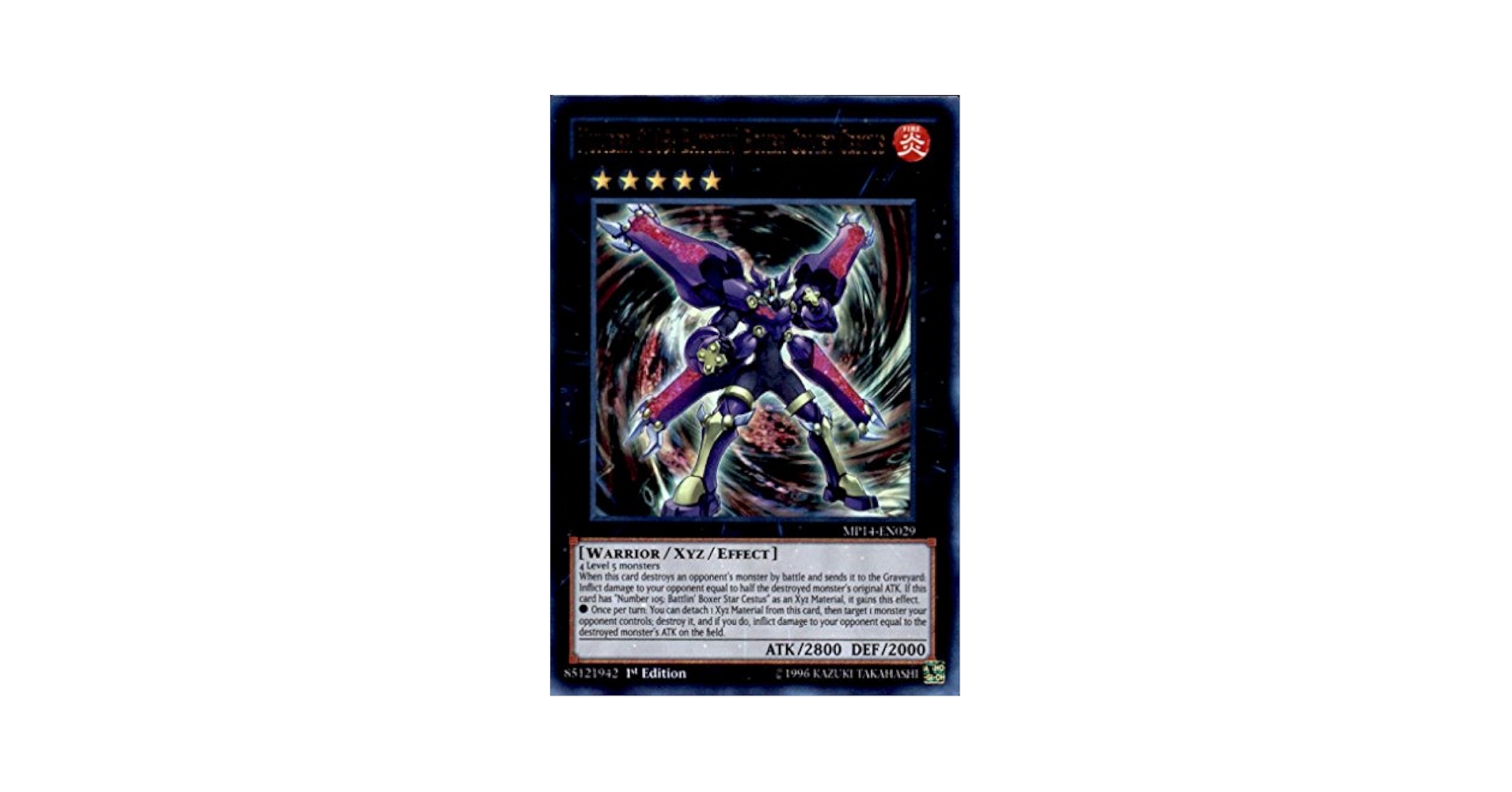 Amazon.com: YU-GI-OH! - Number C105: Battlin' Boxer Comet