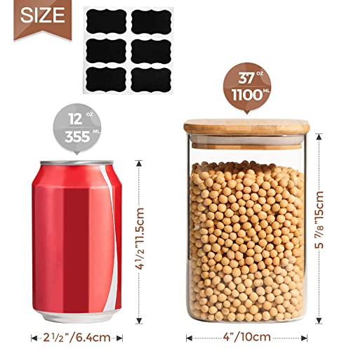 ComSaf Barattoli di Vetro Barattolo Cucina Set di