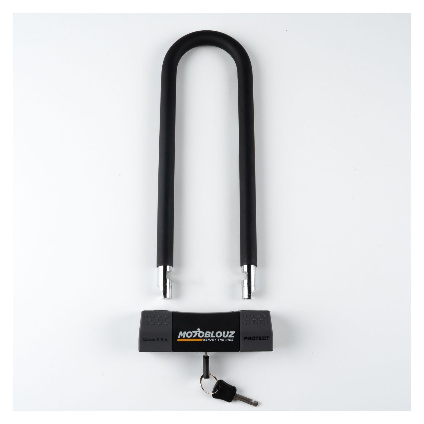 Antivol U Moto Homologué SRA, ø18mm Acier Traité, 2 clés 310mmx85mm, Securité anti-crochetage, Recommandé Assurances, Antivol Vélo Scooter