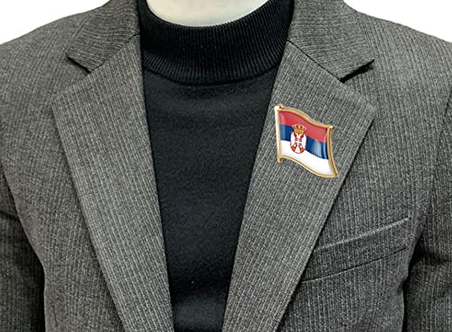 Image of vmcoatdu Country Flag Pin Badge International Travel Brooch Metal Alloy Souvenir Pin for Hat Clothes Backpack