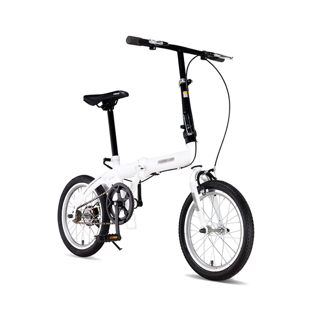 Ecosmo 16 Inch Alloy Foldable Bike White, 53 OFF