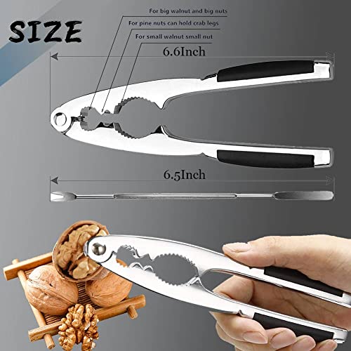 Schiaccianoci, Schiaccianoci in acciaio inox,Noce