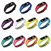 PINHEN Ersatz-Uhrenarmband Kompatibel mit Xiaomi Mi Band 2 Armband Silikon Ersatz Armband Bracelet Handgelenk Band Metall Leder Gurt für Mi Band 2 Smart MiBand Ersatz-Zubehör (11Pcs Set, Silicone)