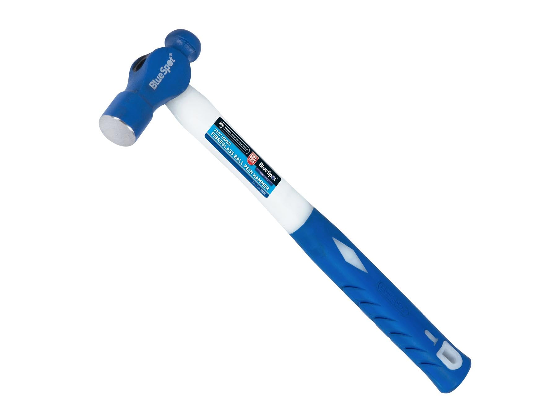 Blue Spot Tools Fibreglass Ball Pein Hammer, 32 Oz