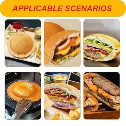 Gewerbliche Burger-Maschine, Eiscreme-Hamburger-Maschine Mit Antihaftbeschichtetem Topf, Einstellbare Temperatur Und Zeit,110V – Bild 4
