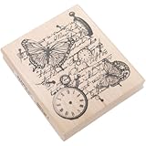 Inkadinkado Mounted Rubber Stamp, 4 by 3.5-Inch, Time Flies Collage