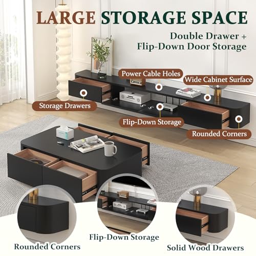 Meuble de rangement TV mural avec porte pour optimiser les petits salons - 3