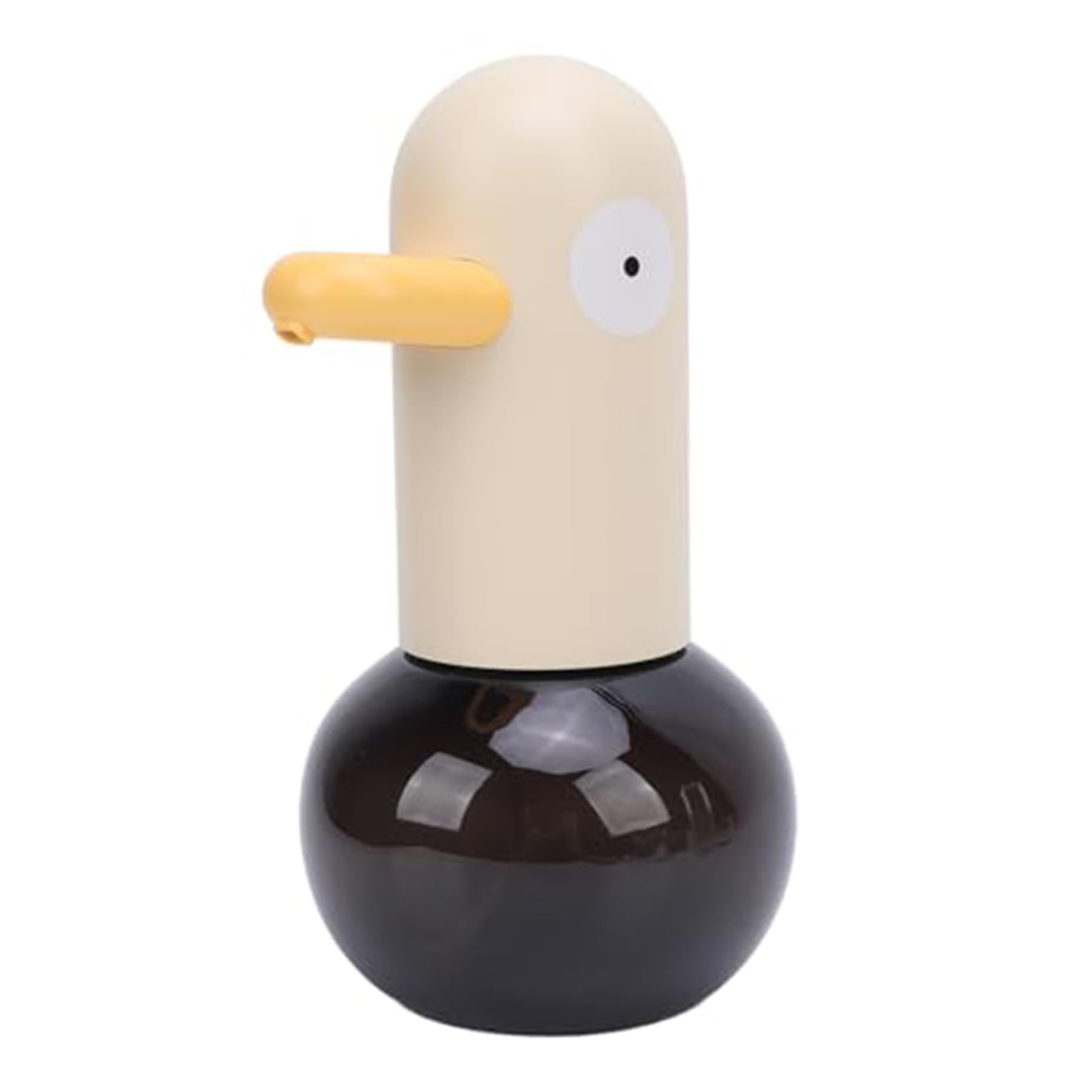 Dispenser di sapone per bambini, dispenser automatico di sapone in schiuma con risposta rapida da 0,25 secondi e batteria ricaricabile, design carino a forma di anatra per bagno e lavello della
