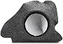 Skar Audio Single 10' Custom Fit Sealed Subwoofer Enclosure - Fits 2015-2020 Dodge Charger