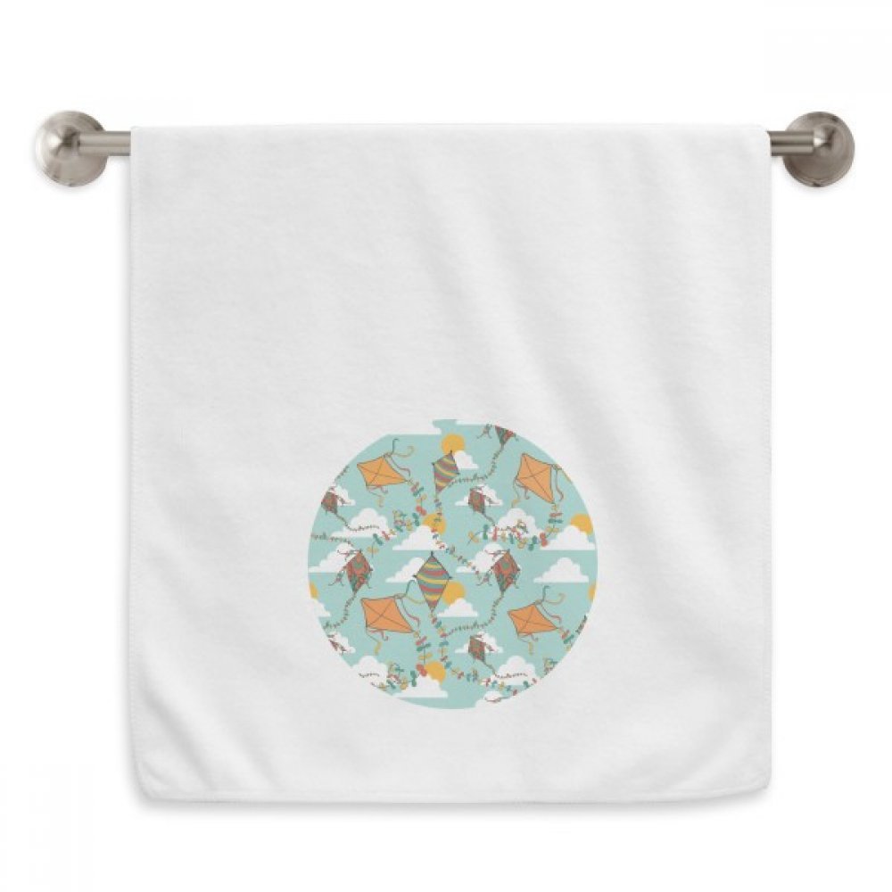 Serviette visage blanche cerf-volant pour peaux sensibles et délicates