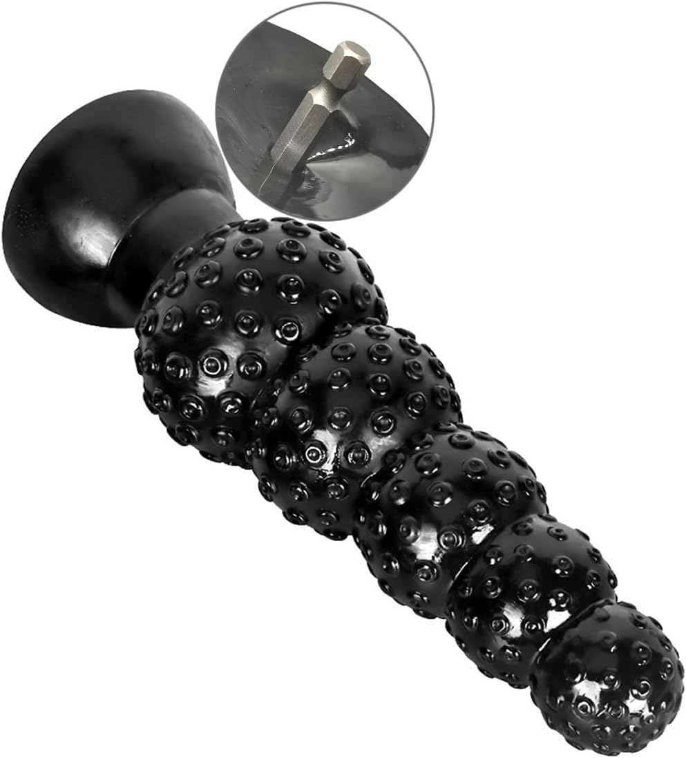Bumps Dildo with Electric Drill Adapters G-Spot Intense Stimulation Drill Auto Spinning DIY Drill Sex Machine Adult Sex Toys for Vaginal Play（D）