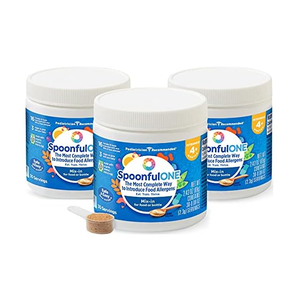 SpoonfulONE-Food-Allergen-Introduction-Mix-Ins-Smart-Feeding-for-an-Infant-or-Baby-4-Months-Certified-Organic-90-Day-Suppy SpoonfulONE Food Allergen Introduction Mix-Ins | Smart Feeding for an Infant or Baby 4+ Months | Certified Organic (90 Day Suppy)