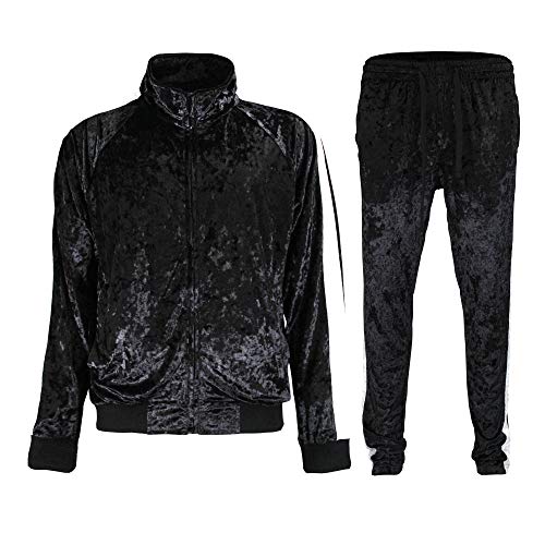 G-Style USA Mens 2-Piece Tracksuit Set Cotton Blend Zip-Up Jogging Sweatsuit With Trim Detail S-5XL product thumbnail 20