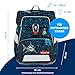 Step by Step Schulranzen-Set Space Shine „Shark Dexter“ 5-teilig, ergonomischer Tornister aus reflektierendem Material, höhenverstellbar, ab 1. Klasse, 20L, blau-schwarz, Hai